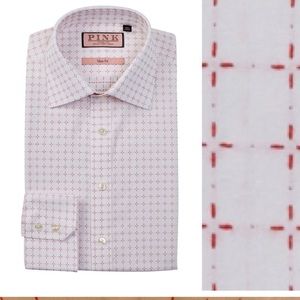 Thomas Pink Belcher Slim Fit Dress Shirt